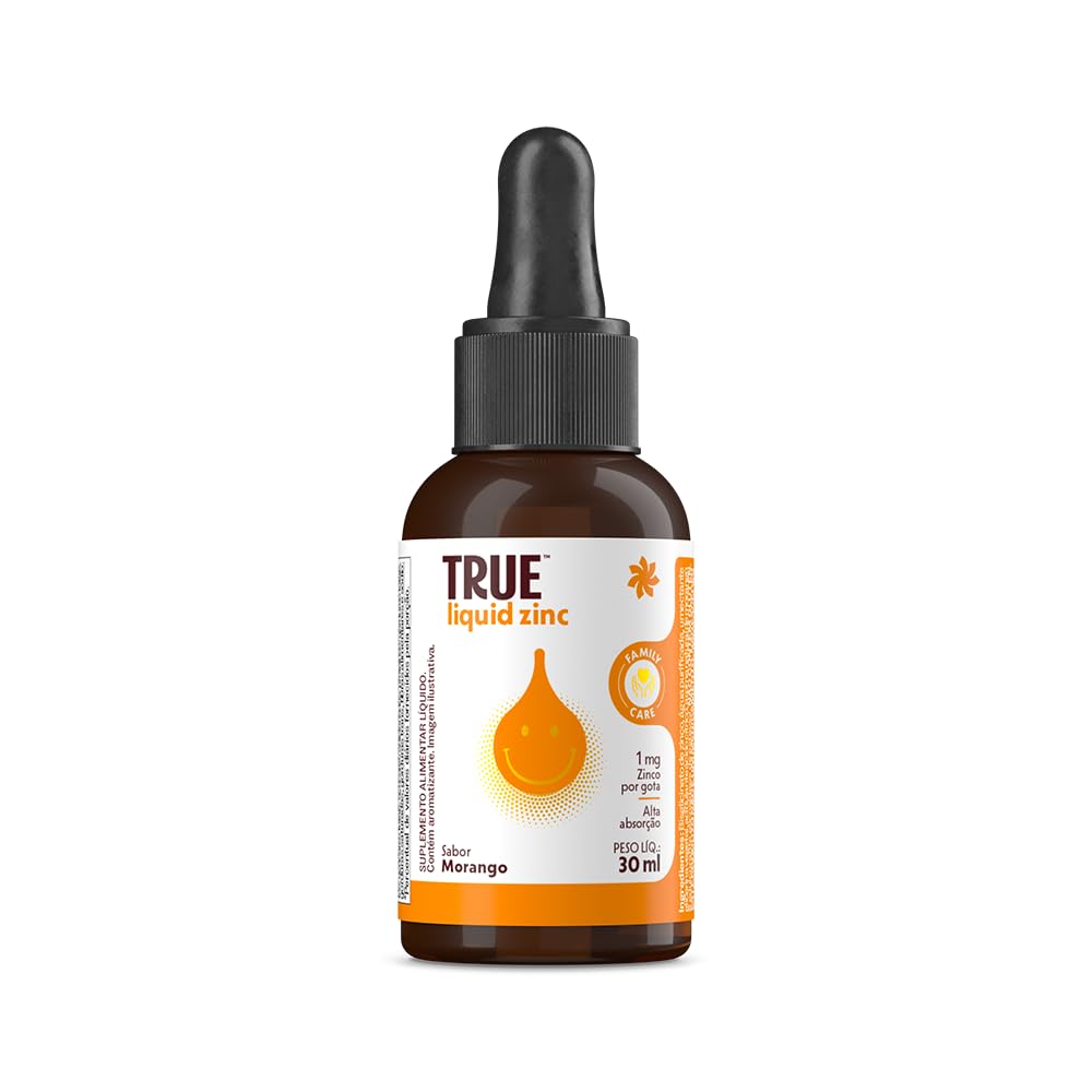 Liquid Zinc Sabor Morango 30ml - True Source | Amazon.com.br
